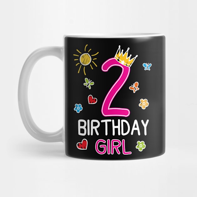 Kids 2nd Birthday Girl Crown Princess by printedartings